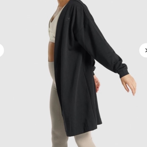 Gymshark x Whitney Simmons Oversize robe v3 black womens size S - Picture 4 of 14